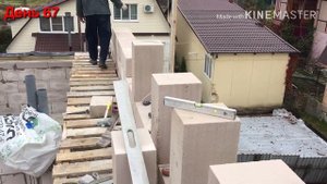 ДОМ ? СВОИМИ РУКАМИ 2019 / БЫСТРАЯ КЛАДКА ФРОНТОНА ИЗ ГАЗОБЛОКА ЗА ПАРУ ДНЕЙ / пошаговая инструкция