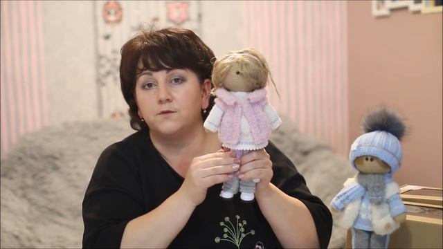 Вязанные куклы//Влюбленная, зимняя парочка// смотреть онлайн