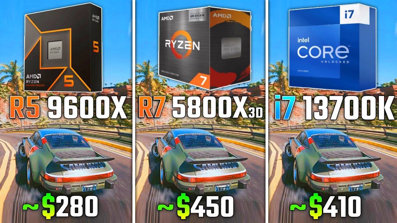 Ryzen 5 9600X - Ryzen 7 5800X3D - Intel i7 13700K | RTX 3090 Ti | 6 игр | 2160p (4K) смотреть онлайн