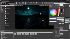 Ночное освещение  unreal engine 4