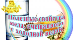 Полезные свойства меда, смешанного с холодной водой