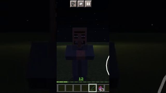 что сделал этот страшный житель в Minecraft pe