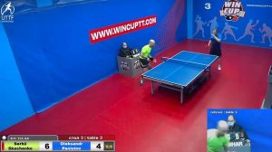 Скаченко Сергей 3-2 Паниотов Александр  Восток 5  WINCUP 19.02.22 Прямая Tрансляция Зал 3