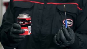 Ремонт косых проколов на легковой шине с помощью универсальных ножек грибка и заплат TECH