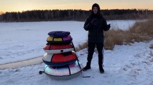 Как выбрать тюбинг(ватрушку)? Какой размер купить? Обзор катания, ассортимент