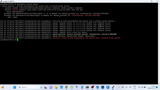 NGINX Service: Failed with result 'exit code' | code=exited, status=1/FAILURE смотреть онлайн