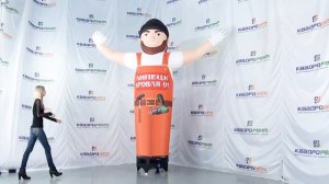 Надувная динамическая реклама с подсветкой от КвадроШоу