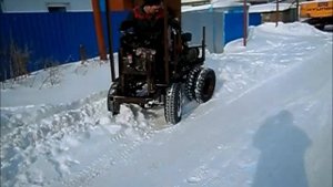 Самоделка мини трактор  переломка 4  * 4