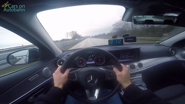 2017 Mercedes Benz E350d W213 POV- Cruising on German Autobahn 