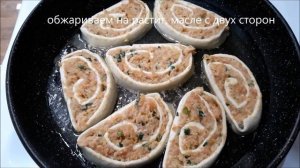 Рулеты с рыбным фаршем в соусе