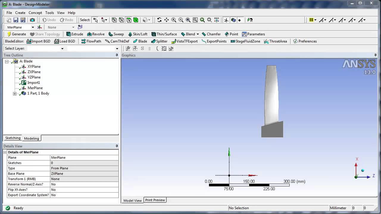 Подготовка CFD модели в Ansys Design Modeler