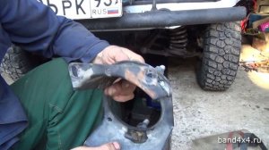 Лифт кронштейна запаски Шевроле Нива. Пятиминутка.