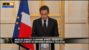 Sarkozy veut criminaliser les sites web appelant a la &quot;haine&quot; (22/03/12)