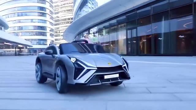 Детский электромобиль на четырех колесах с дистанционным управлением, спортивный детский игрушечный