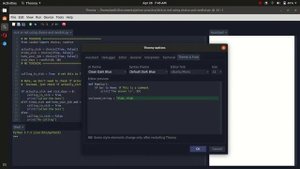 How to change the theme of thonny python ide