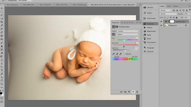 Как создать свой Action/Экшн в фотошопе! Обработка новорожденного