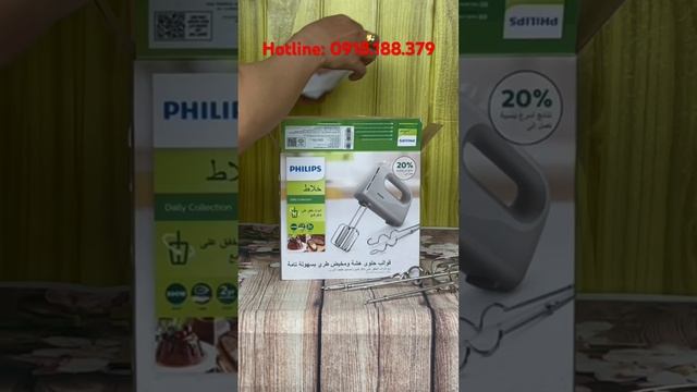 Máy đánh trứng cầm tay Philips HR3705 - Hàng chính hãng