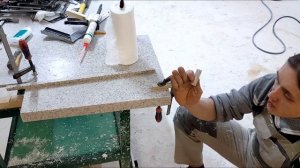 "Непроливайка" на кухонной столешнице с радиусным углом