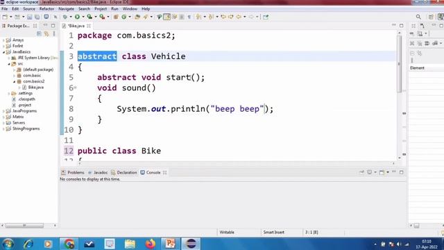 abstraction in java | abstract class vs interface java | malayalam | Code eureka