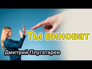 Ты виноват / Дмитрий Плугатарев