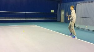 школа Теннисный ЛУЧ удар слева у левши