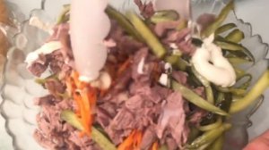 Салат Обжорка из Говядины , быстро и вкусно, отличный рецепт
