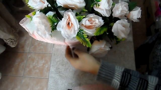 DIY Букет на свадебную машину из искусственных цветов смотреть онлайн