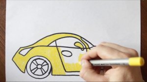 Как нарисовать спортивную машину, уроки рисования / How to draw a sports car, drawing lessons