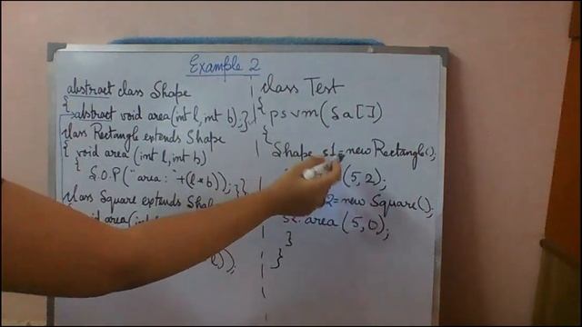 Abstraction in JAVA -   Abstract class