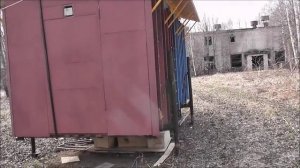 Кассетный пчелопавильон Берендей. Установка павильона с плоской крышей.