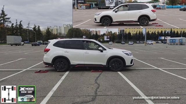 SLIP TEST - Subaru Forester S-AWD - III vs IV vs V - SH vs SJ vs SK - @4x4.tests.on.rollers смотреть онлайн