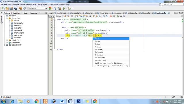 Professional Landing Page Using Bootstrap 4.0 - Developing and Customizing Features Section part 1 смотреть онлайн