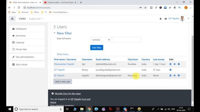3. User management in Moodle смотреть онлайн