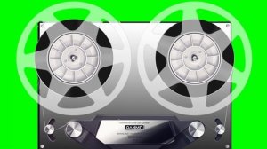 #Футаж с хромакеем Магнитофон катушечный