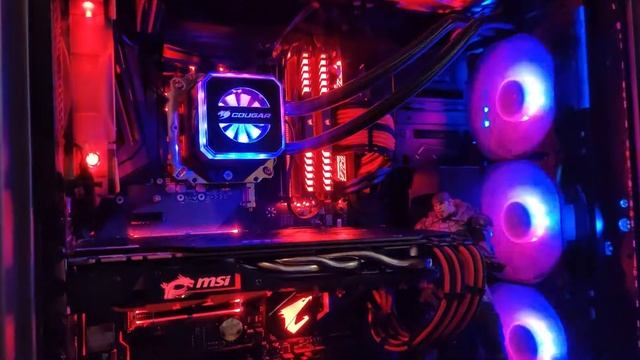 СЖО Cougar Helor 360 в работе (i7 8700k, 16 gb, GeForce 1080) смотреть онлайн