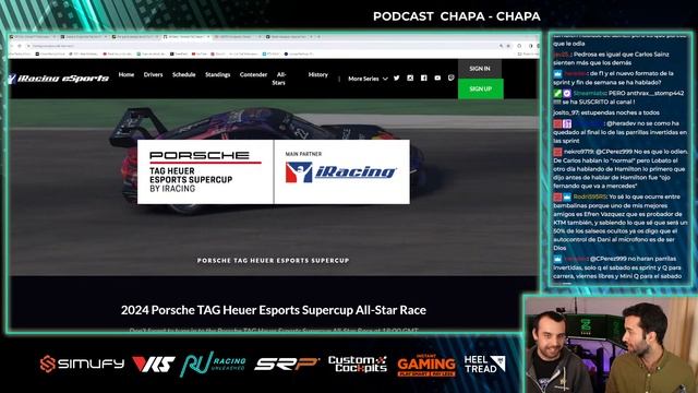 ?PODCAST CHAPA-CHAPA #27 (F1, Simracing y Clips de seguidores)?!SORTEO COCKPIT KS90 + ASIENTO смотреть онлайн
