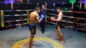 Autsanai (red) Vs Phetsansuk (blue), Rd 03, 50 kilos, @Antza Thaiboxing