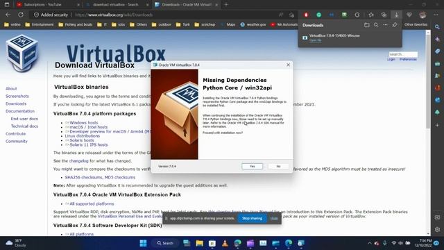 how to download and install virtualbox VirtualBox 7 0 4 154605 Win exe смотреть онлайн