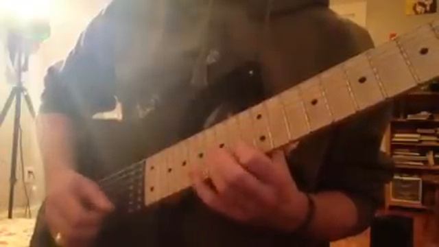 Best seven string neck pickup! Dimarzio Liquifire 7 c minor improv jam смотреть онлайн