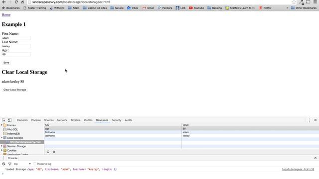 LocalStorage