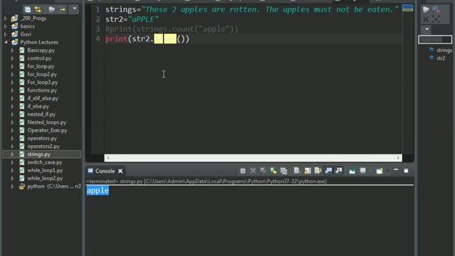 Python Lect 14: String Operations in Python(Part 1)