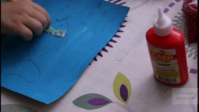 Чем заняться с ребенком дома? Творческие занятия с ребенком. Поделка из крупы. смотреть онлайн