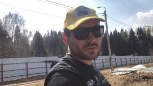 Разметка участка под фундамент из ФБС блоков для бытовки.