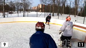 ХОККЕЙ НА УЛИЦЕ - ГОРОД ИЛУКСТА-Нарезка с ХОККЕЙНОЙ тренировки #19 GoPro hockey(любительский хоккей