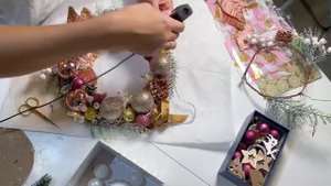Новогодний венок своими руками. DIY