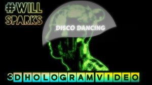 Will Sparks. Disco Dancing. 2023. 3D голограмма. Для 3D вентилятора. #3dhologram #hologram