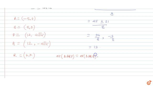 let `A(x_1,0)` and `B(x_2,0)` be the foci of the hyperbola `x^2/9-y^2/16=1` suppose parabola h смотреть онлайн