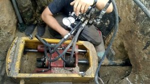 ГНБ Челябинск, процесс прокладки водопровода методом горизонтально-направленного бурения