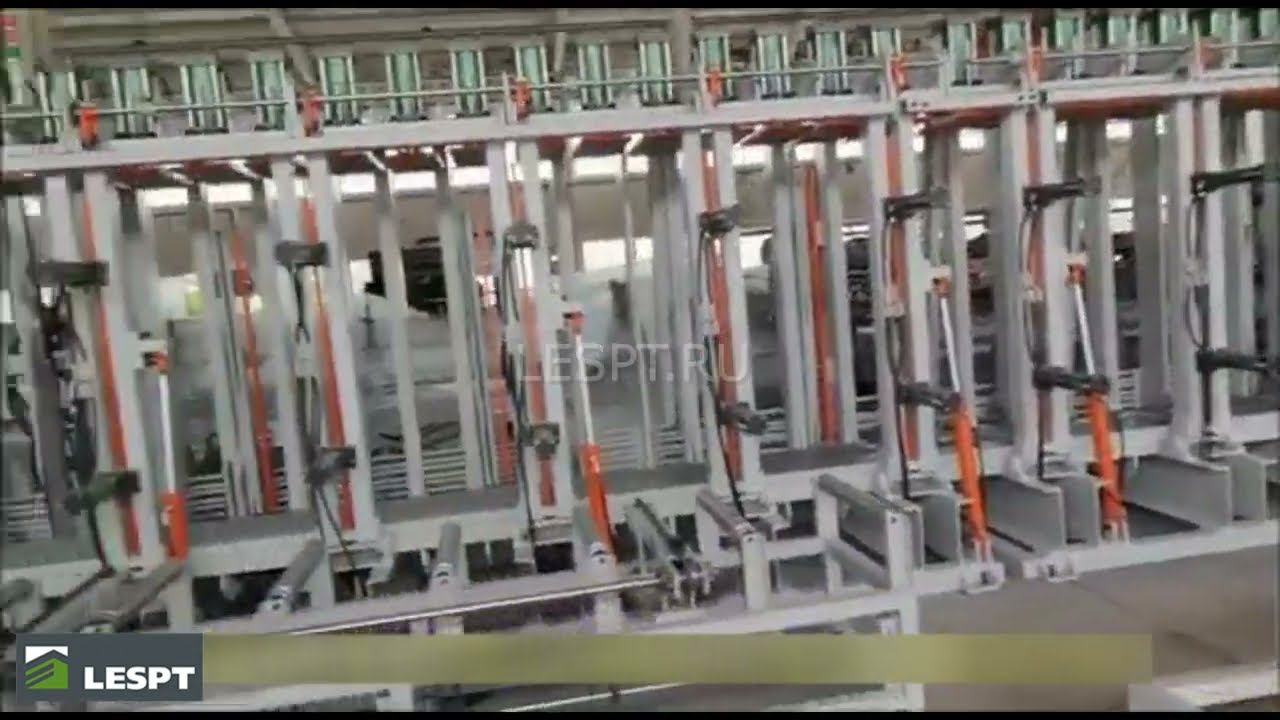 Пресс для бруса с горизонтальной загрузкой/выгрузкой