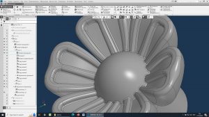 Цветок капители в Компас-3D